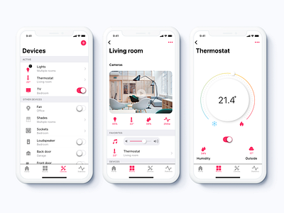 Smart Home app app design interactive ios mobile product design smart smart home ui ux