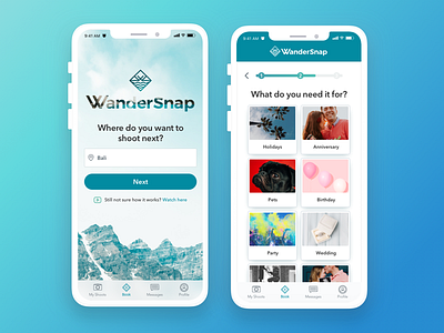 WanderSnap Mobile UI