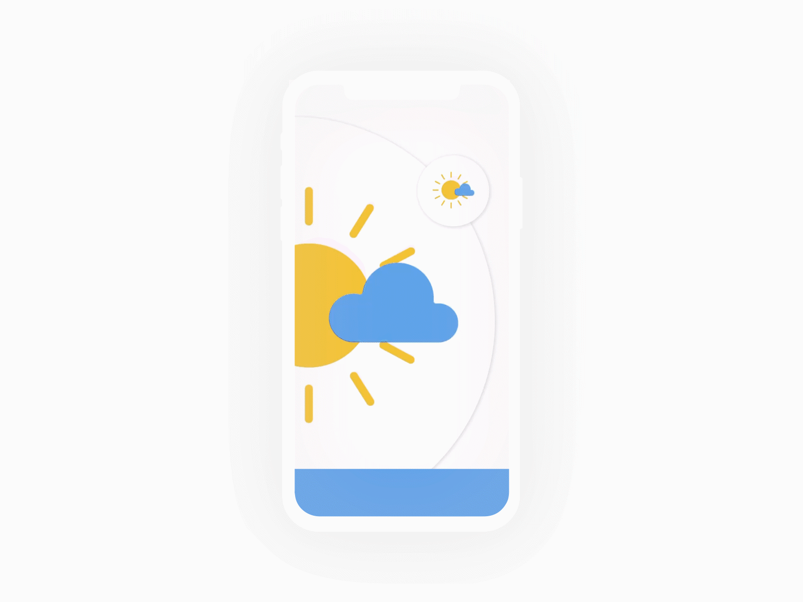 weather/pogoda animated gif animation 2d animation ui design graphic design mobile ui ux ui ux design web design work