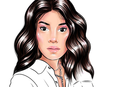 Saba Musina ❤️ adobe fresco artist beauty digital art digital illustration digital painting girl portrait portrait art portrait painting