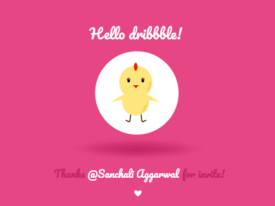 Hello dribbble!