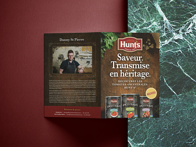 Flavour Passed On ―Insert adobe bifold brochure corporate cover flyer food gastronomy graphic design indesign