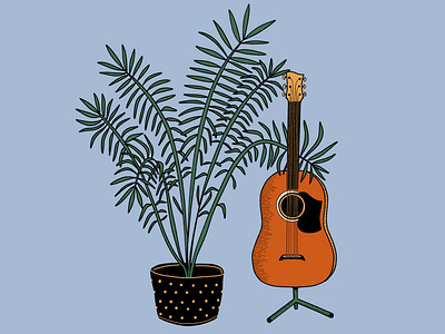 Plant Hugging Guitar