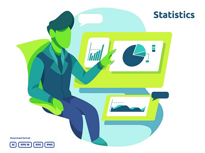 data analysis and statistics illustration concept analysis analytics chart data diagram graph infographic information report spreadsheet statistic statistics