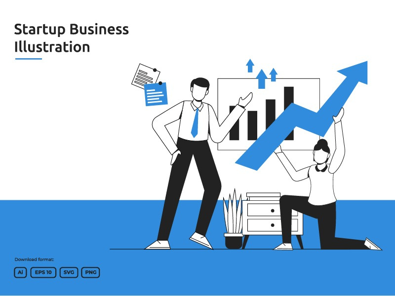 Business Startup Vector Illustration by TALA on Dribbble