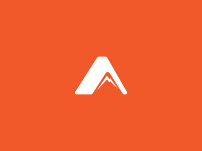 Mountain Apparel Logo apparel brand letter a logo mountain