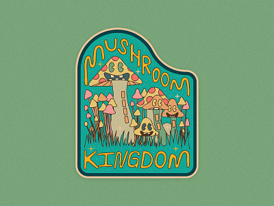 Mushroom Kingdom character hand drawn handletter illustration illustrator lettering mushroom patch plants shrooms sticker trip vancouver