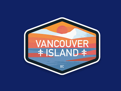 Vancouver Island badge dribbble illustrator vancouver vancouver island