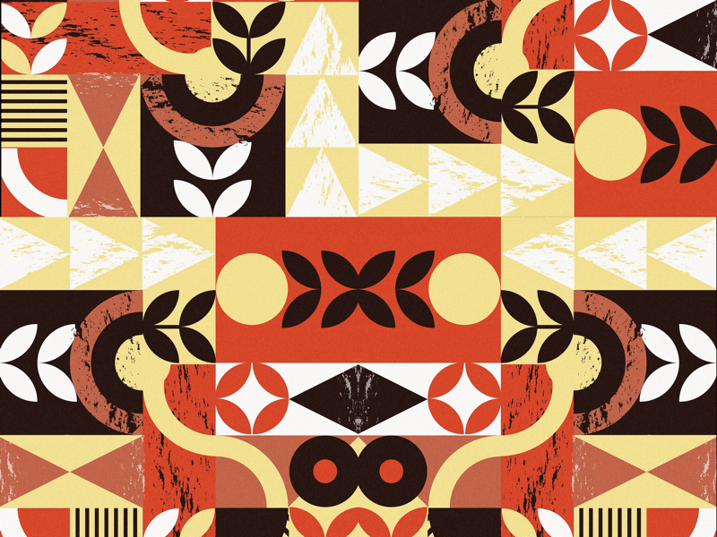 October vibes october pattern geometric graphic design