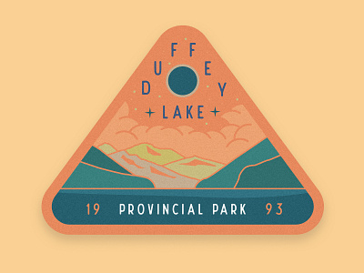 Duffey Lake Provincial Park badge collage dribbble graphic design illustration illustrator mountain squamish sticker typography vancouver
