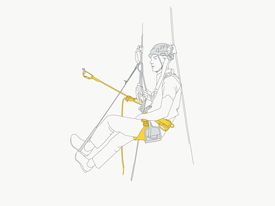 Technical illustration climbing graphic design illustration petzl rock climbing technical illustration