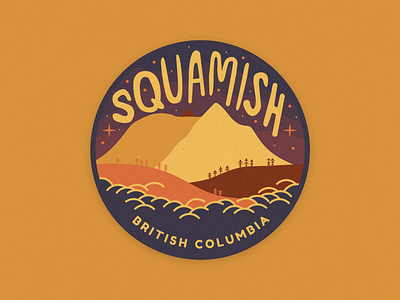 Sticker for Squamish badge branding design graphic design illustration illustrator mountain squamish sticker vancouver vector