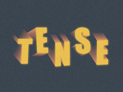 Tense design grainy graphic design illustration illustrator lettering lettermark tense texture vancouver