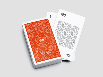 Devoxx Conf. - Planning Poker card deck cards deck devoxx conference finland graphic design minimalistic orange planning poker poker print siili siili solutions