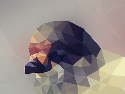 Poster - work in progress bird colourful low poly lowpoly metsa poster project