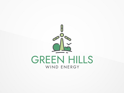Wind Energy Logo Template template