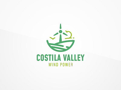 Wind Power Logo Template template