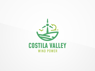 Wind Power Logo Template