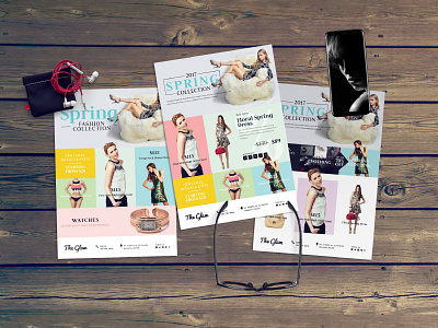 Fashion Flyer advert apparel clothes fashion flyer leaflet print retail sale shopping store template