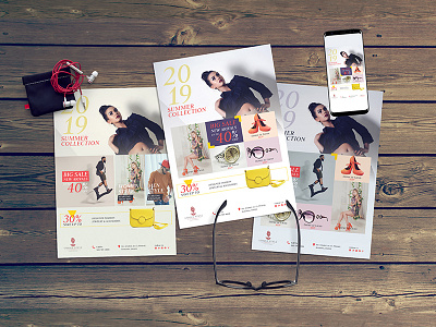 Fashion Flyer advert apparel clothes design fashion flyer leaflet print template