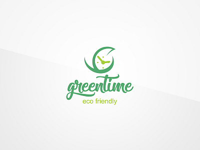 Ecology Logo clock eco ecology energy environment green leaf logo minimal organization renewable template time