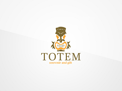 Totem Logo agency artisan creative gift heraldic logo mask merchant sacred shop souvenir template totem tribal
