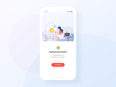 UI practice - Payment successful graphic illustration payment ui vector