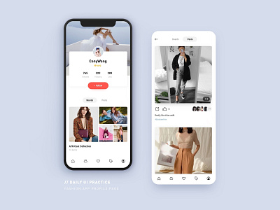 User Profile Page Of Fashion App