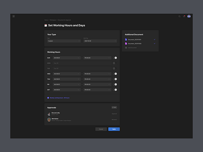 Setting - Schedule