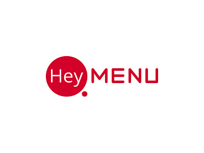 HeyMenu Logo digital menu hey logo menu restaurant