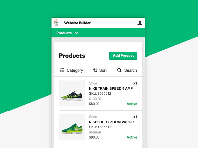 Product List admin list online product store