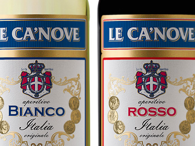 Le Ca Nove 2a alcohol label vermouth