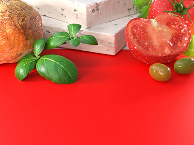 more cheese and red stuff 3d