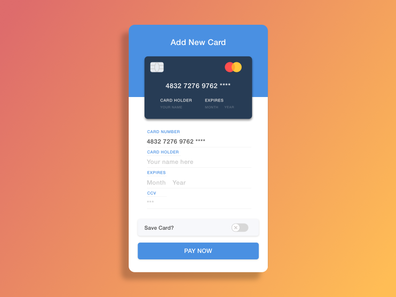 #Dailyui challenge Day 02 by Callum Smith on Dribbble