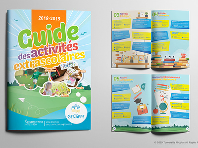 Borchure des activités extrascolaires 2019-2020 activities creative design graphic illustration print printing