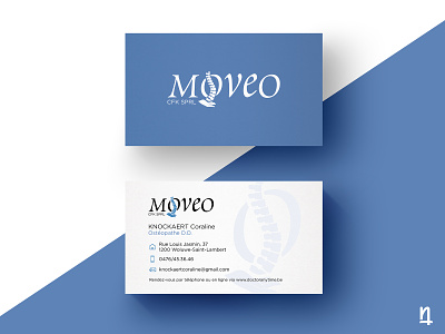 Moveo - Logotype & Business Cards branding businesscard communications creative design graphic layout logo logotype osteopath physiotherapist print