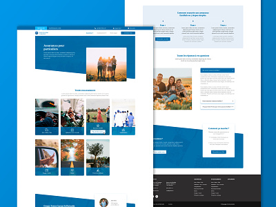 P3 Insurance - Webdesign blue communication creative design graphic insurance insurance company nicolastumerelle ui ui design ux ux design ux-ui website