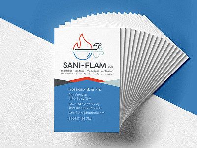 Sani-Flam Business Cards