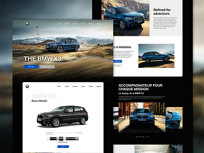 BMW X3 - Part 2 bmw car creative design desktop graphic parallax ui ui design ux ux ui ux design ux ui website