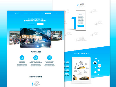 Arpeggio Plateform Concept #2 blue communication creative design desktop graphic parallax ui ui design ux ux ui ux design ux ui website