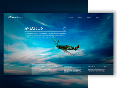 Web UI Luxury Airplane #2 airplane blue communication creative design desktop flying graphic luxury sky ui ui design ux ux ui ux design ux ui website