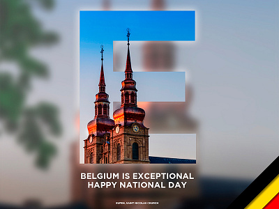 Belgium is Exceptional #2 belgium black creative day design eupen exceptional graphic letters national red yellow