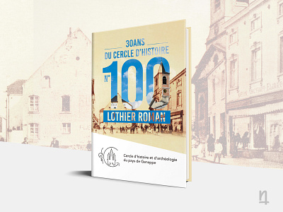 Cover - 100th Lothier Roman & 30th anniversary anniversary book book cover cover creative design graphic history print