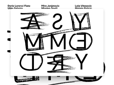 Asymmetry - Typography Poster Experiment