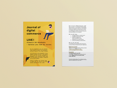 Journal of digital commerce goes LIVE art direction clean design ebook ecommerce illustration layout print stationery typography
