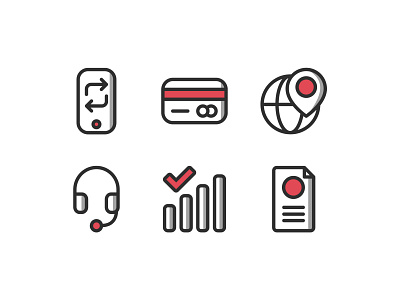 Icon Design for Telecom Services icon icon design icon set iconography mark symbol telecom ui