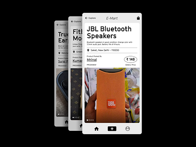 Product Page : Explorations app apple brutal brutalism design identity iphone mobile ui uidesign