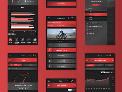 UI Design for Hero MotoCorp