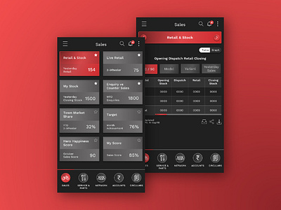 UI Design for Hero MotoCorp design hero interaction interface iphone mobile ui