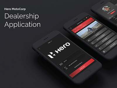 UI Design for Hero MotoCorp apple interaction ios iphone mobile mobile ui